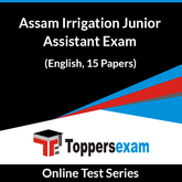 Assam Irrigation Junior Assistant Exam Online Test Series (English, 15 Papers)